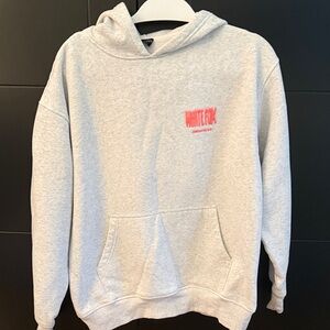 White Fox Grey Hoodie
